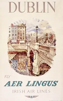 Lingus: Poster advertising Aer Lingus to Dublin