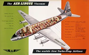 Prop: Poster advertising the Aer Lingus Viscount