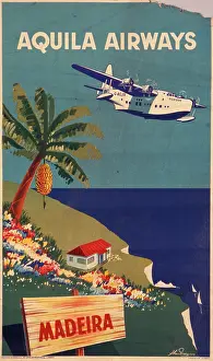 Aquila: Poster advertising Aquila Airways