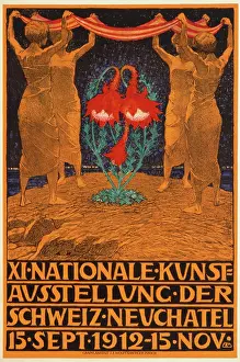Neuchatel: Poster advertising an Art Exhibition in Neuchatel