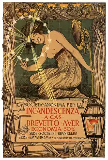 Auer: Poster Advertisement for Auer Patent Gas Lighting