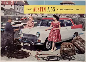 Trendy: Poster advertising Austin Cambridge car