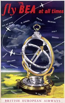 Sextant: Poster advertising BEA at all times