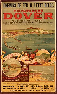 Bracing: Poster advertising Belgian railways