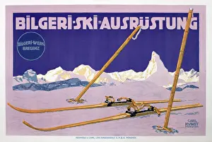 Bregenz: Poster advertising Bilgeri ski equipment