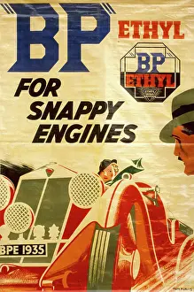 Poster advertising BP Ethyl
