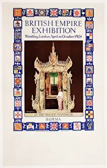 Mandalay: Poster advertising the British Empire Exhibition