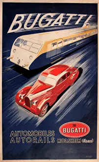 Bugatti: Poster advertising Bugatti