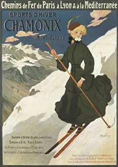 Chamonix: Poster advertising Chamonix and Mont Blanc