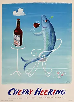 Helge: Poster, advertisement for Cherry Heering liqueur