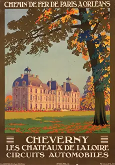 Chateaux: Poster advertising Cheverny