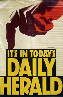 Purvis: Poster advertising the Daily Herald