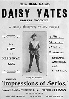 Yates: A poster advertising Daisy Yates