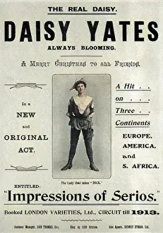 Yates: A poster advertising Daisy Yates