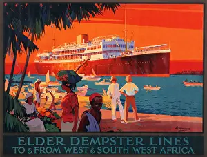 Dempster: Poster advertising Elder Dempster Lines