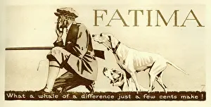 Fatima: A poster advertising Fatima cigarettes