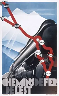 Berne: Poster advertising French railways