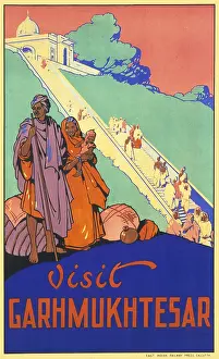 Ganges: Poster advertising Garhmukhtesar, India