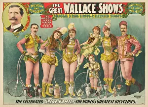Troupe: A poster advertising The Great Wallace Shows circus