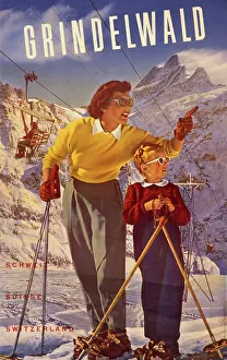 Grindelwald: Poster advertising Grindelwald, Switzerland