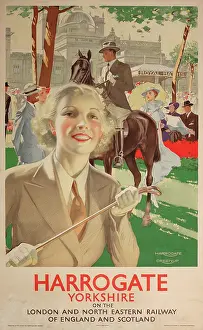 Harrogate: Poster advertising Harrogate, Yorkshire by LNER
