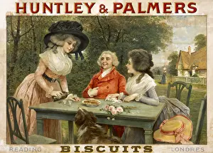 Huntley: Poster advertising Huntley & Palmers biscuits
