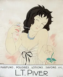 Onslow Auctions Limited: Poster advertising L T Piver cosmetics