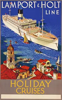 Holt: Poster advertising the Lamport & Holt Line