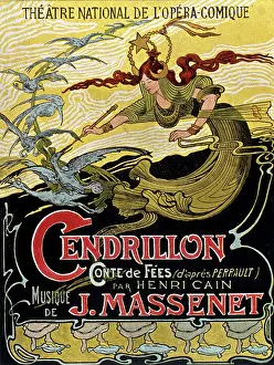 Cinderella: Poster advertising the opera Cendrillon