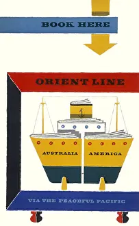 Art Nouveau: Poster advertising the Orient Line