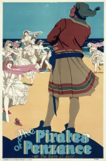 Penzance: Poster advertising the Pirates of Penzance