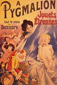 Amuse: Poster advertising Pygmalion for baby's first toys