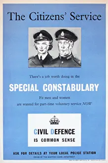 Seeking: Poster advertising the Special Constabulary