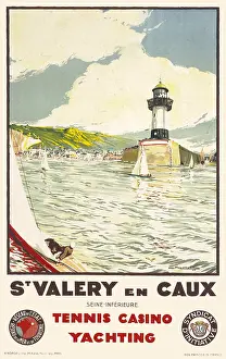 Caux: Poster advertising St Valery en Caux