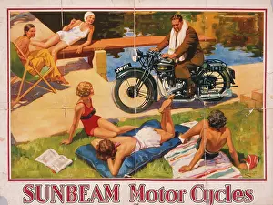 Handsome: Poster advertising Sunbeam motor cycles