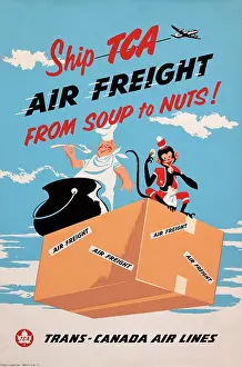 Tureen: Poster advertising Trans-Canada Airlines