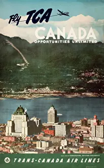Unlimited: Poster advertising Trans-Canada Airlines
