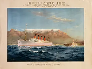 Arundel: Poster advertising Union Castle Line