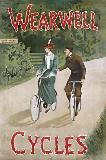Cycling: Poster advertising Wearwell cycles