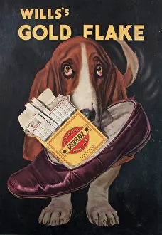 Slipper: Poster advertising Wills's Gold Flake