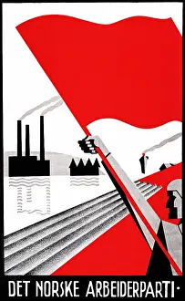Nielsen: Poster aeThe Norwegian Labour Partyn designed by