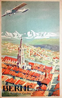 Berne: Poster, Berne Aviation Centre, Switzerland