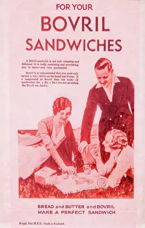 Sandwiches: Poster Bovril Sandwiches