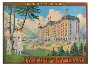Chamonix: Poster, Cachat's Majestic Hotel