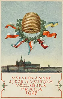 Beekeepers: Poster card for a Beekeepers Conference - Prague