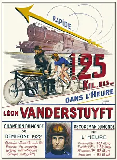 Speeds: Poster celebrating Leon Vanderstuyft
