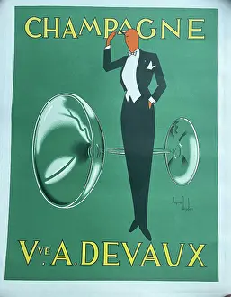Devaux: Poster, Champagne, Vve A Devaux