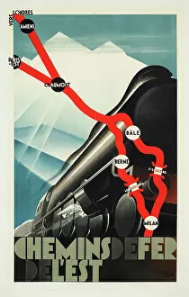 Berne: Poster, Chemins de Fer de L'Est