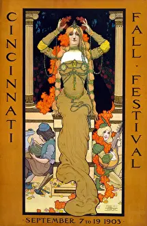 Clough: Poster for the Cincinnati Fall Festival, ?