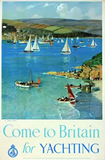 Yachts: Poster, Come to Britain for Yachting